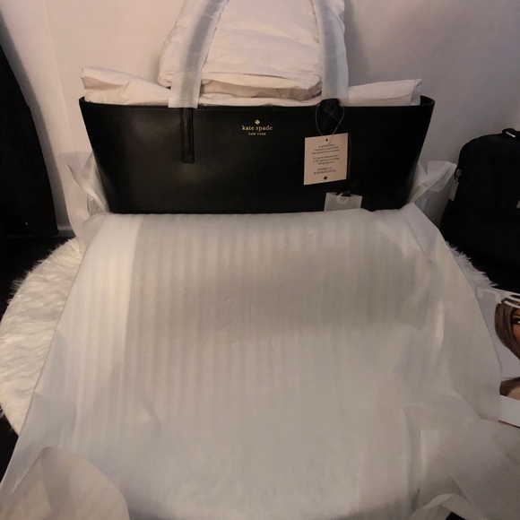 Kate Spade Jaine Medium Leather Tote. NWT. Black - Picture 7 of 8